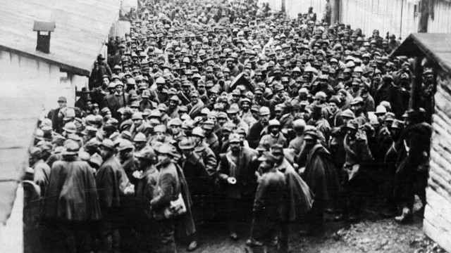 Italienische Kriegsgefangene, 1917