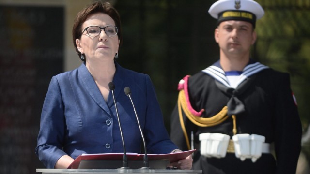 Ewa Kopacz Ministerpräsidentin von Polen in Warschau