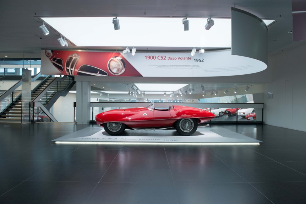 Alfa Romeo 1900 C52 Disco Volante im neuen Museo Storico in Arese
