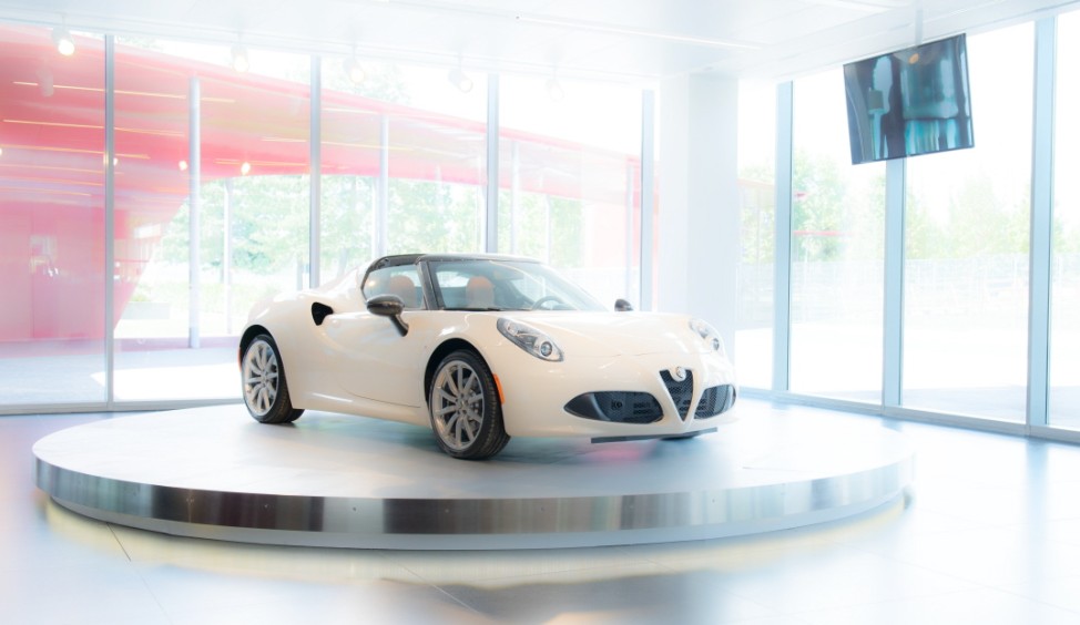 Alfa Romeo 4C im neuen Museo Storico in Arese.