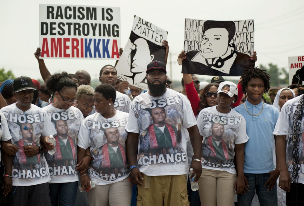 Gedenken an Michael Brown in Ferguson