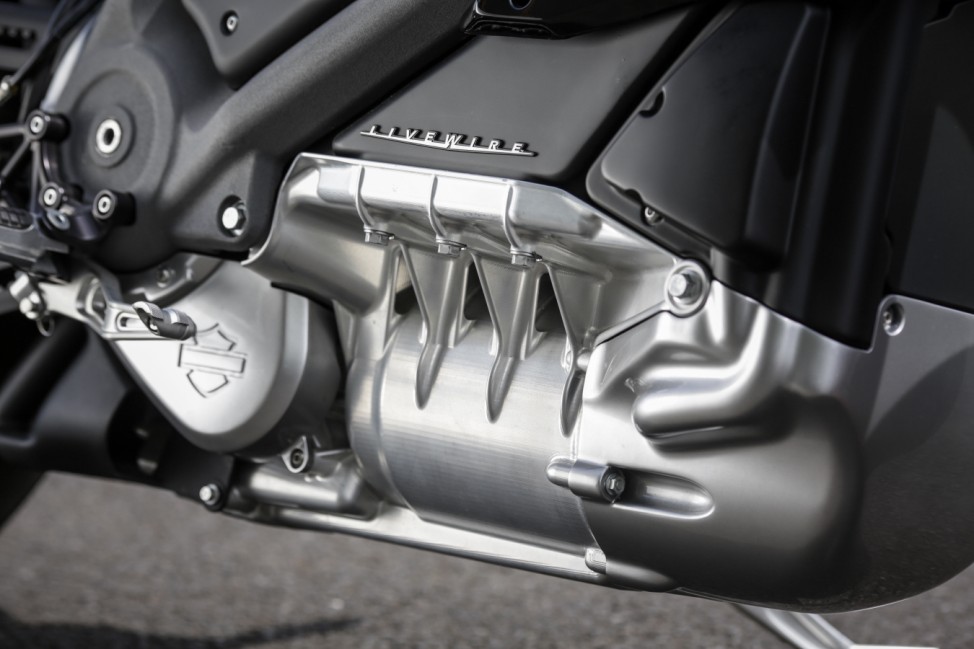 Motor und Batterie der Harley-Davidson Project LiveWire.