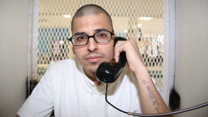 USA: Daniel Lee Lopez in der Besucherzelle des Gefängnisses.