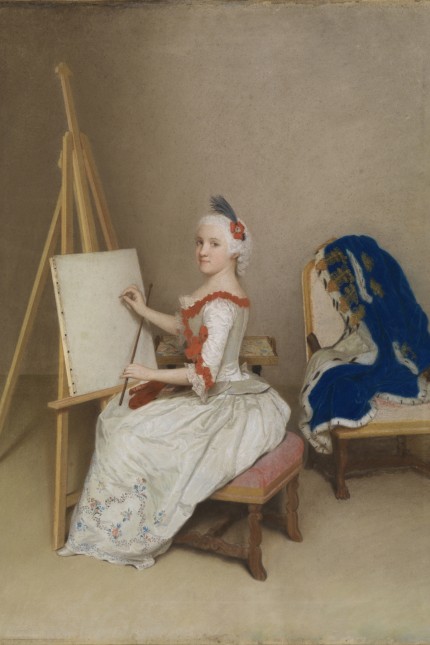 Kunstmarkt: Als Malschülerin zeigt Jean-Étienne Liotard 1745/46 die junge Karoline Luise.