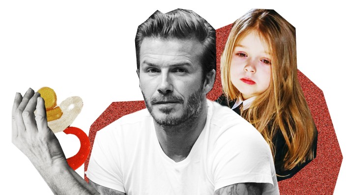 Debatte um Schnuller von Harper Beckham: David Beckham, Vater der vierjährigen Harper, ist genervt: Eine Zeitung erregt sich über seine Erziehungsmethoden.