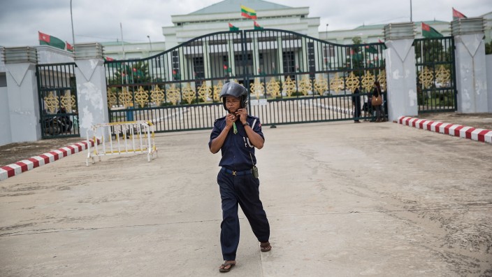 Security Forces Surround Myanmar's Ruling Party's Head Quarters