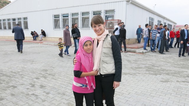 Flüchtlingslager in der Türkei: Nesrin Semen im Flüchtlingslager von Gaziantep.