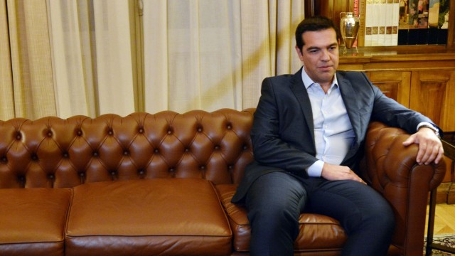 Griechenland: Ganz entspannt: Alexis Tsipras am Abend der Rücktrittserklärung.