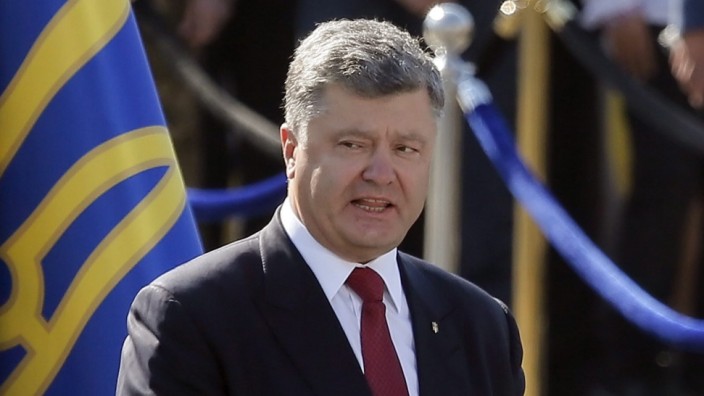 Petro Poroschenko spricht auf dem Maidan