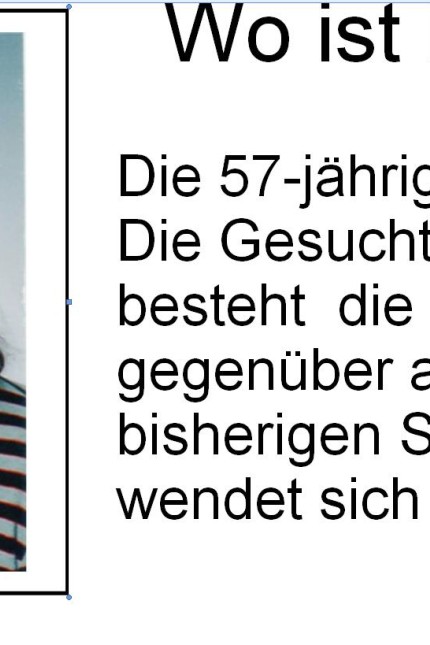Freising: Seit Dienstag wird die 57-jährige Elke V. aus Freising vermisst. Wer sie sieht, soll unter der Nummer 110 die Polizei umgehend informieren.