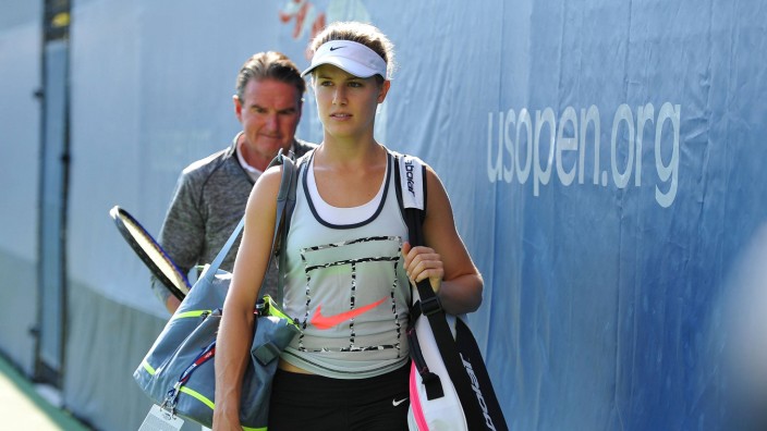 Eugenie Bouchard CAN Jimmy Connors USA TENNIS US Open 2015 29 08 2015 TennisMagazine Panoram