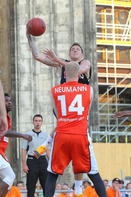 ratiopharm ulm vs. brose baskets bamberg, Basketball, Testspiel, 30.08.2015