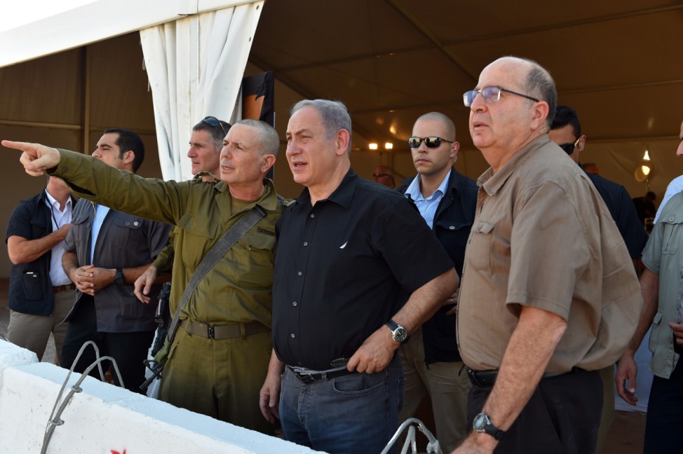 Netanjahu und Jaalon an der Grenze zu Jordanien