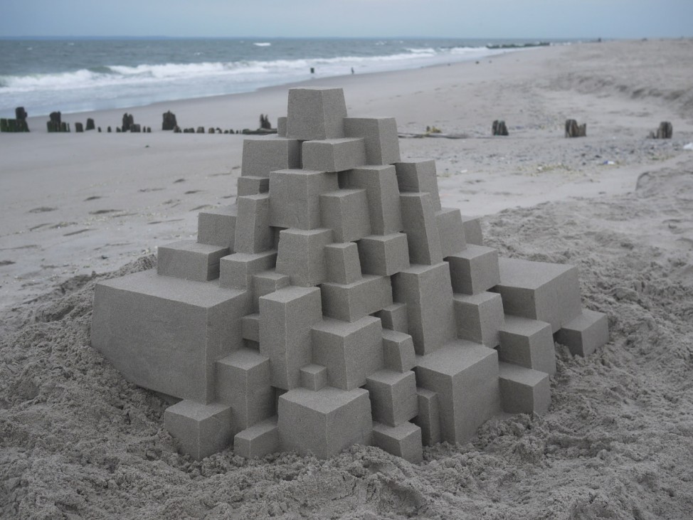Sandburgen von New York, gebaut von Calvin Seibert