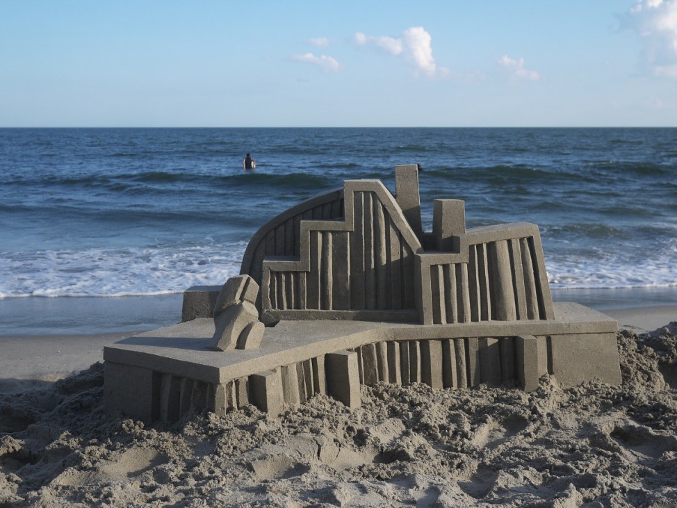 Sandburgen von New York, gebaut von Calvin Seibert
