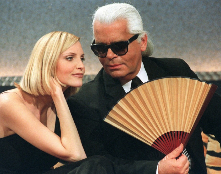 Karl Lagerfeld und Nadja Auermann, 1997