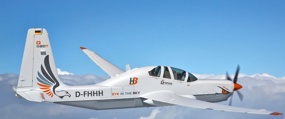 Drohnen-Testgelände: Die Grob Aircraft G 520 "Egrett" soll einen Autopiloten bekommen, der in Extremsituationen so gut fliegt wie ein Mensch