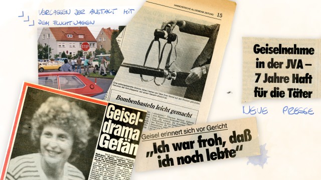 Geiselnahme: Ingrid Bergmann sammelte die Zeitungsartikel.