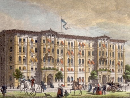Hotel im Jahr 1858