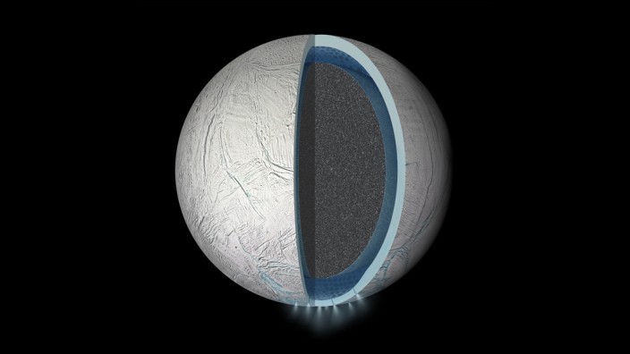 Cassini Enceladus Saturnmond globaler Ozean NASA Cornell Jet Propulsion Laboratory