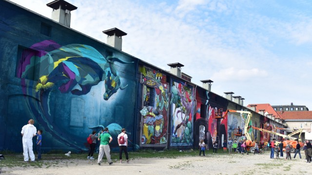 Graffitikunst beim Urban Art Festival "Deadline" in München, 2015