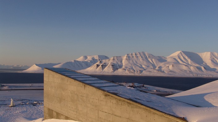 Syrien-Krieg: Der "Global Seed Vault" auf Spitzbergen: In dem Bunker werden fast 900 000 Proben von Kulturpflanzen aufbewahrt.