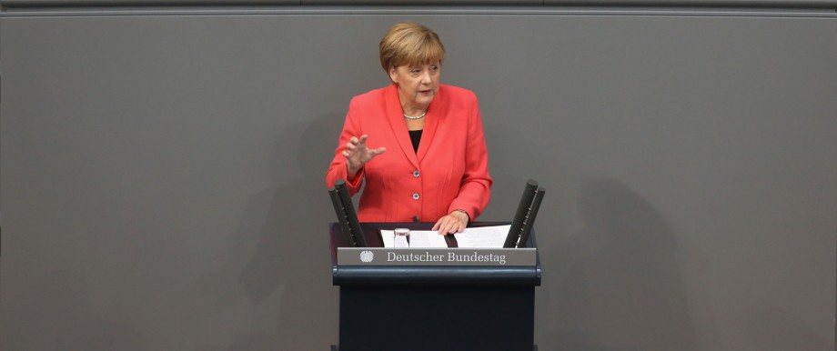 Merkel Gives Government Declaration Following EU Refugees Summit