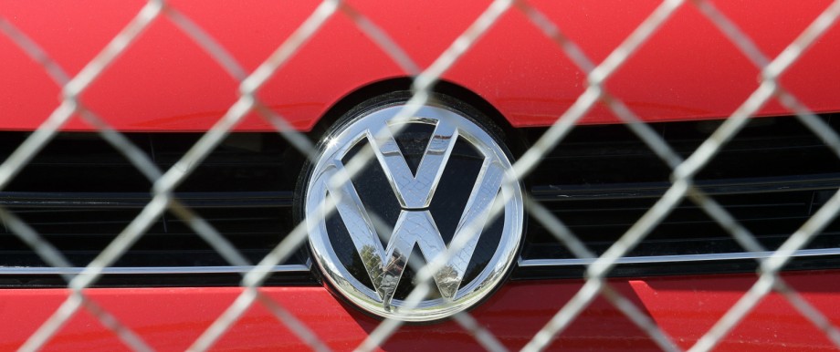 VW-Ermittlungen: Volkswagen hinter Gittern? Nun ja, hinter Maschendrahtzaun. Hier bei einem US-Händler in Salt Lake City.