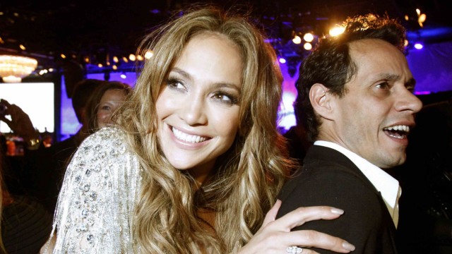 Jennifer Lopez mit ihrem damaligen Ehemann Marc Anthony im Jahr 2010 in Los Angeles.