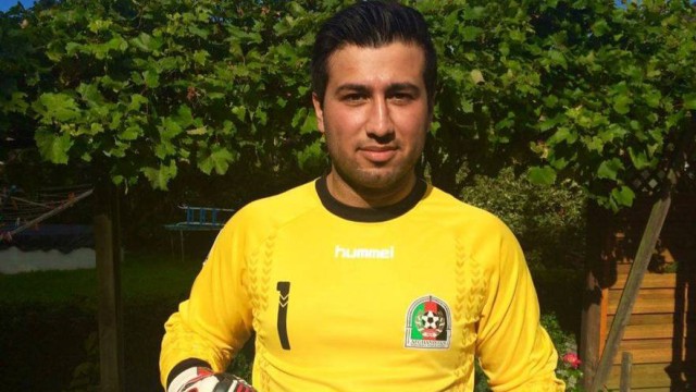 Konflikt in Afghanistan: Auch Mansoor Faqiryar, der Torwart der afghanischen Fuißballmannschaft, unterstützt die Kampagne.