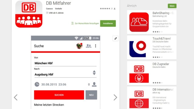 Fahrgast-Schwund bei der Bahn: Eine neue App und Wlan sollen den Fortschritt gewährleisten.