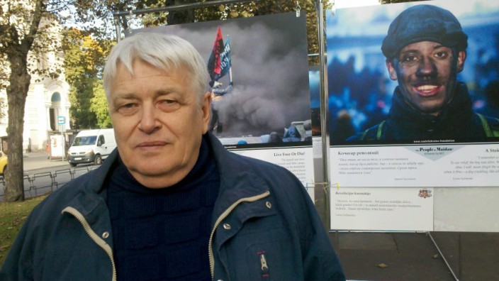 Streit um eine Ausstellung: "Russe zu sein ist eine tödliche Sünde", sagt Sergey Melnikoff.