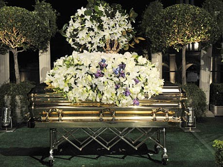 Michael Jackson, King of Pop, Beisetzung, Beerdigung, Forest Lawn; Foto: AFP