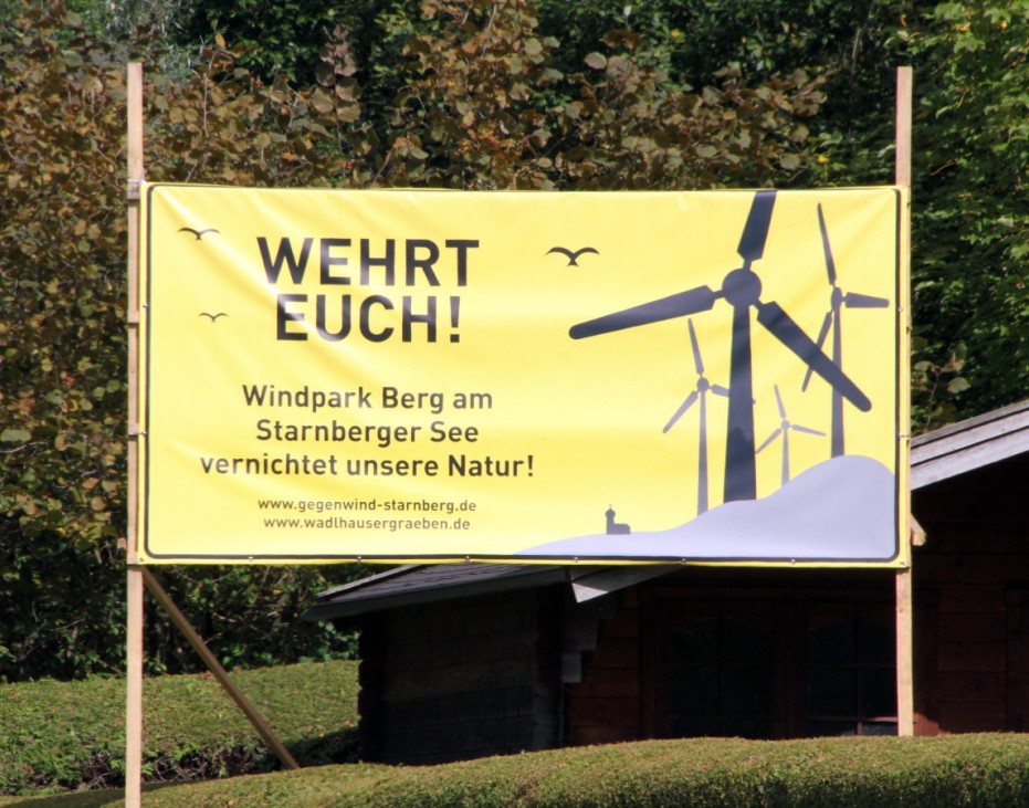 Anti-Windkraft-Plakat