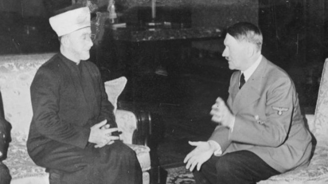Amin al Husseini und Adolf Hitler; Mohammed Amin al-Husseini im Gespräch mit Adolf Hitler