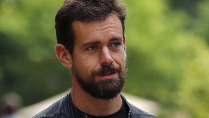 Dorsey, interim CEO of Twitter and CEO of Square, goes for a walk on the first day of the annual Allen and Co. media conference in Sun Valley in this file photo
