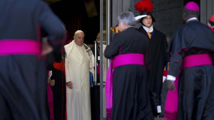 Familiensynode in Rom: Papst Franziskus bei der Familiensynode in Rom.