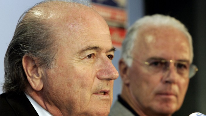 Streit mit Blatter: Blatter und Beckenbauer im Jahr 2005.
