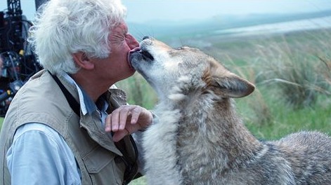 Regisseur Jean-Jacques Annaud: "Das menschliche Dasein unterscheidet sich nicht sehr vom Leben einer Ziege, eines Wolfs oder eines Tigers." Jean-Jacques Annaud bei den Dreharbeiten für "Der letzte Wolf".