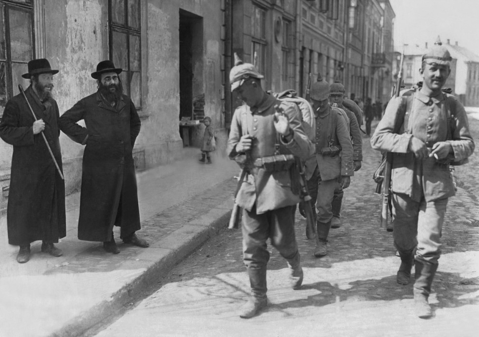 Deutsche Soldaten in Neu-Sandec in Russisch-Polen, 1915