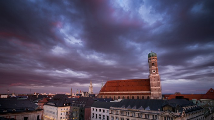 Abendlicht über München