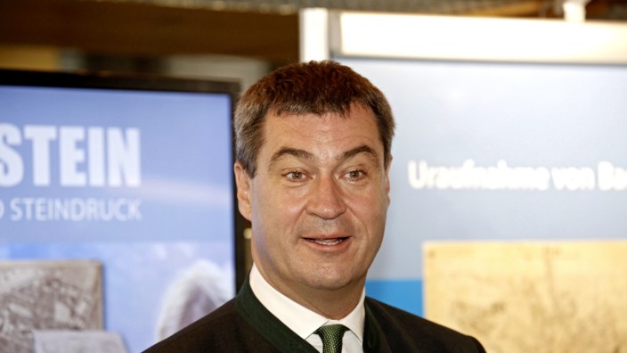 CSU-Minister: Bayerns Finanzminister Markus Söder bei einer Ausstellungseröffnung in Wolfratshausen.