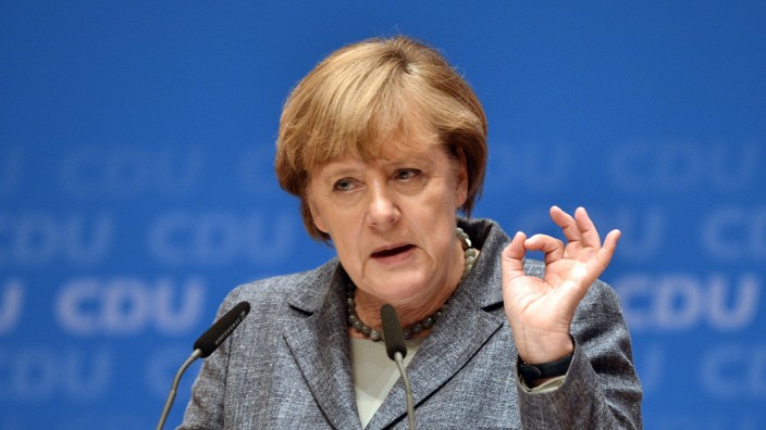 Merkel Speaks At CDU Future Conference