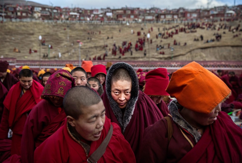 Tibetans Gather For Prayers At Remote Institute