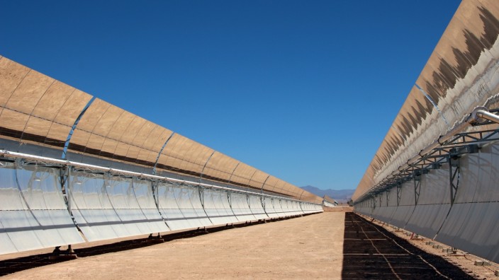 In Marokko geht bis Ende des Jahres das groesste Solarkraftwerk der Welt in Betrieb