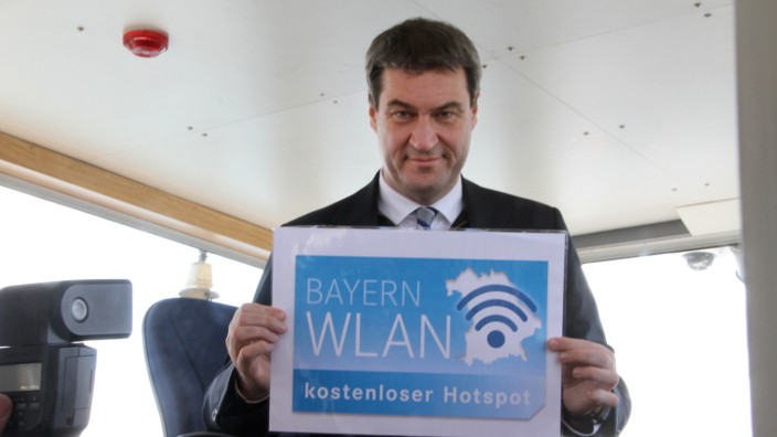 Vorstellung von WLan auf Bayerns Schiffen; WLan auf Bayerns "Weißer Flotte"