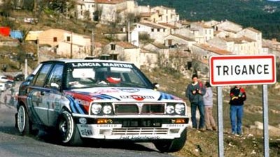 Lancia Delta Integrale: Bis 1992 dominiert der Lancia Delta Integrale die Rallye Monte Carlo.