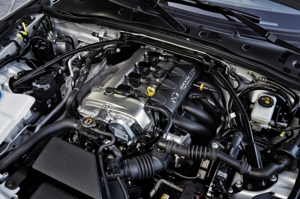 Der 1,5-Liter-Motor des neuen Mazda MX-5.