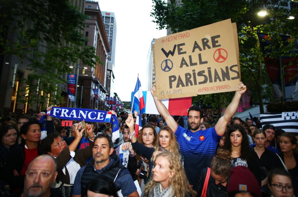 Vigil Held In Sydney For Victims Of Paris Terror Attacks