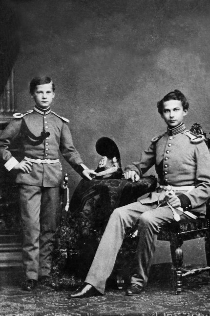 König Ludwig II. und sein Bruder Otto, 1864